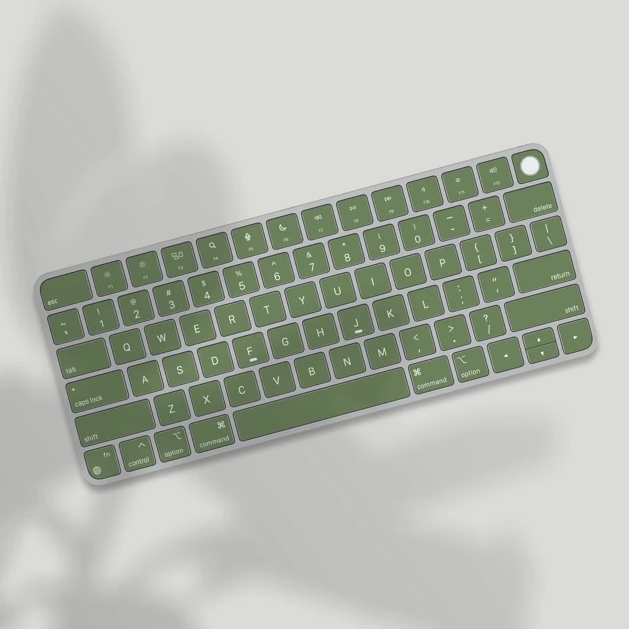 Olive Green Magic Keyboard Stickers | Minimalist Design Apple